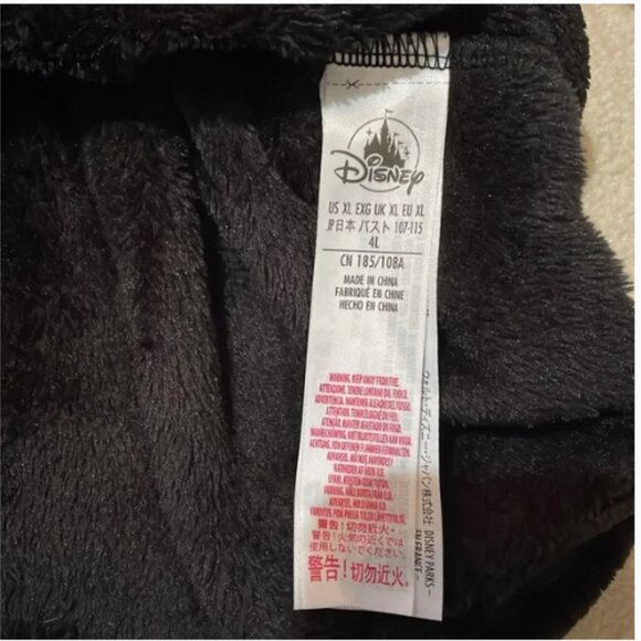 Disney Mickey Mouse Sequin Velvet Fuzzy Pullover Black Sweatshirt Women X-Large - Picture 8 of 14